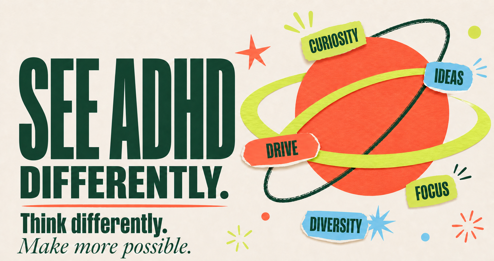yesyoucan.ch — See ADHD differently. Unlock strengths. Make more possible. Curiosity, ideas, drive, focus, diversity.